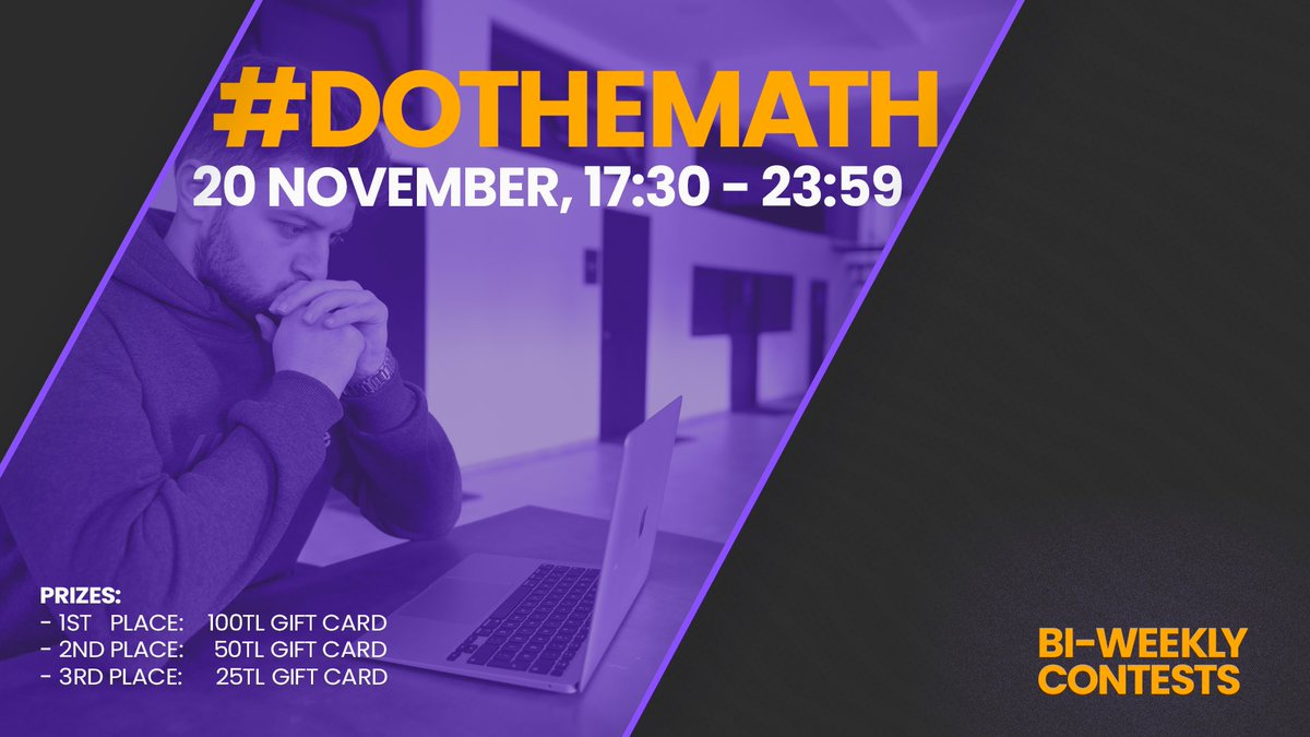 algoleague's tweet image. Our biweekly contest series #DoTheMath continues 🚀

The 6th one is tomorrow, November 20th, and is open for anyone. 

Apply from the link.👉🏼 algoleague.com/contest/dothem…

#algoleague #dothemath #competewithme