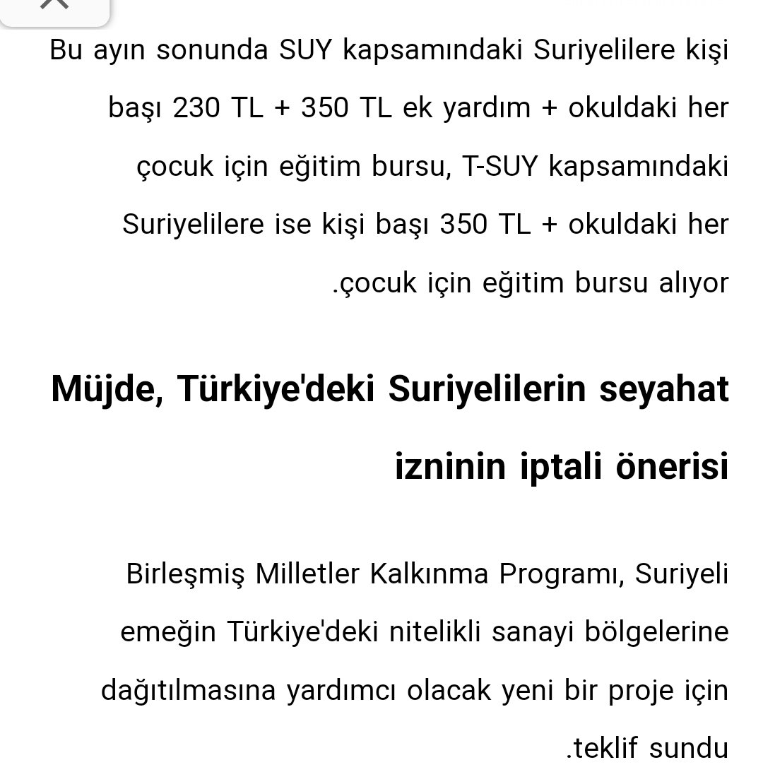 Suriyelilerin Kızılay'dan aldıkları yardımlar. Ayrıca BM Türkiye'deki bütün Suriyelilere yurtiçi sınırsız seyahat izni verilmesi için baskı yapıyor. Teröristler daha da rahat gezer artık. Siz ne kadar yardım alıyorsunuz?