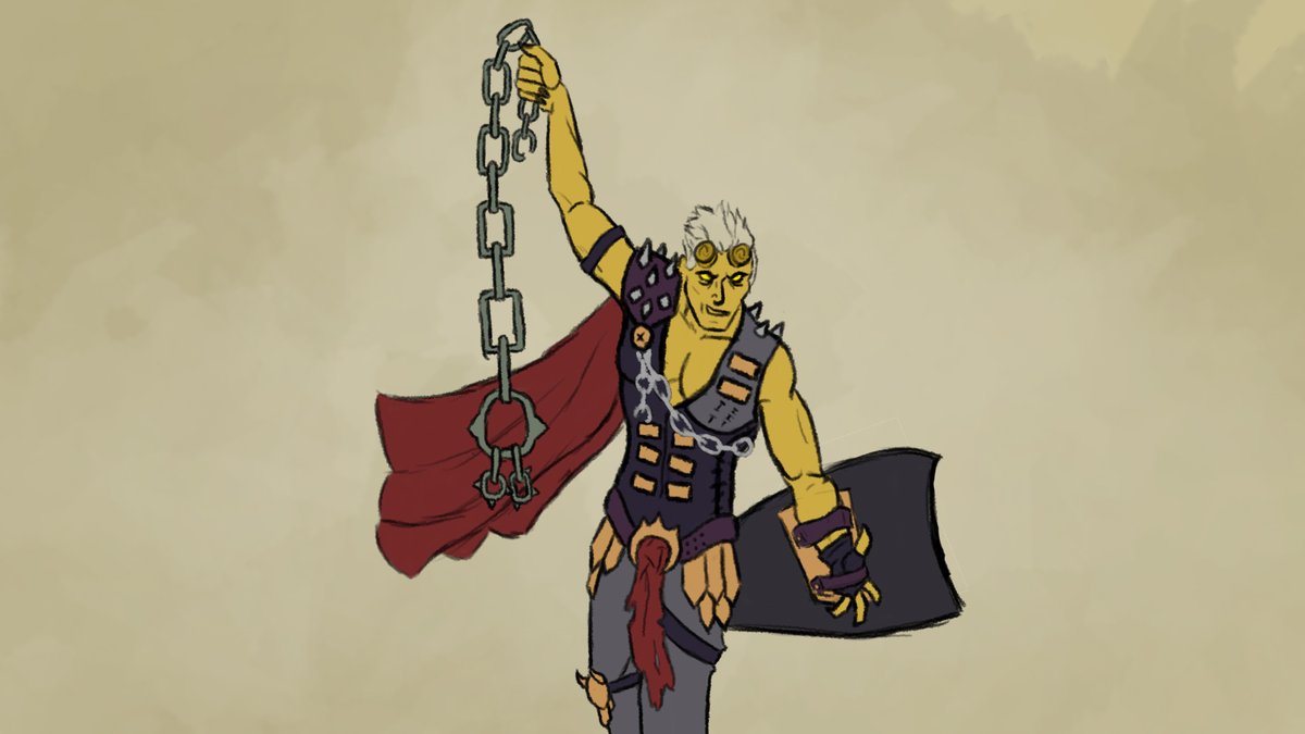 Sandar the warlock #dndart #characterart