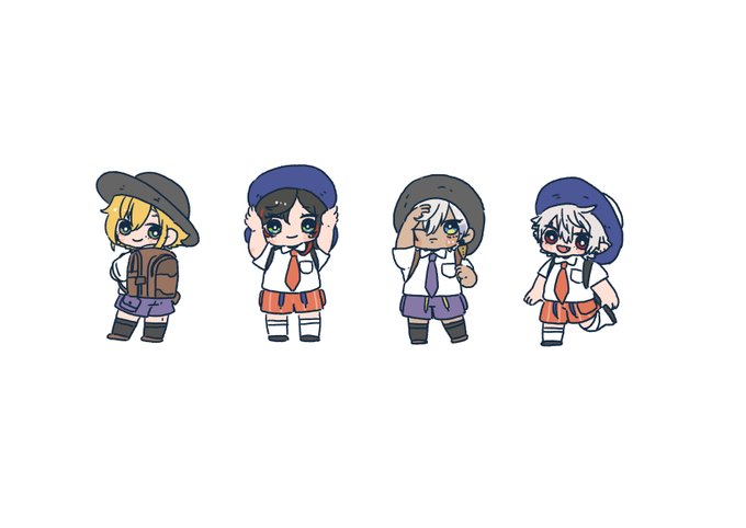 「multiple boys orange shorts」 illustration images(Latest)