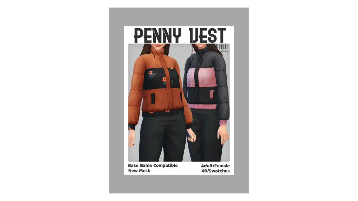 Simlish4's tweet image. 「DESCARGAS 🛍」 
 
¡Simmers! En esta ocasión les traigo este hermoso abrigo para nuestras Sims, ideal para el invierno 🧥🌨️
#CCShopping —Fantasticthree

👇DESCARGA👇
simlish4.com/descargas/cont…