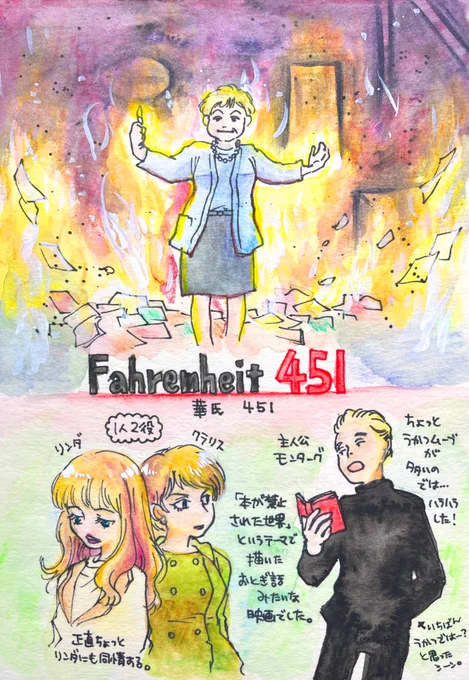 #SF映画を順にみます「Fahrenheit 451」(華氏451)1966年/イギリス監督:フランソワ・トリュフォー※感想はリプライ欄に続きます。 