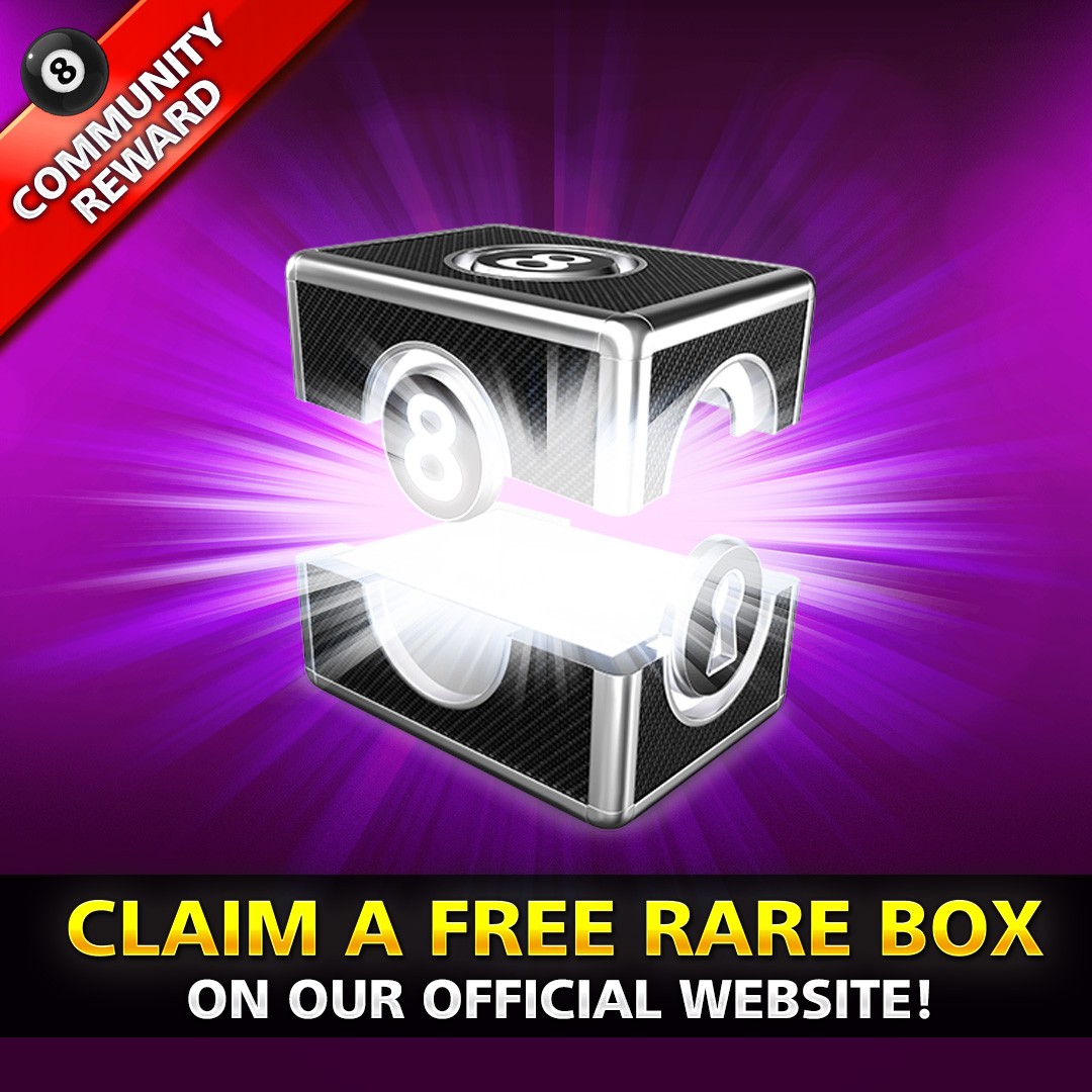 8 Ball Pool on X: Get your FREE RARE BOX exclusively on the 8 Ball Pool  official website today! 🎁 Claim reward! »  📋 Offer  ends Nov 20 at 13:00 UTC. #