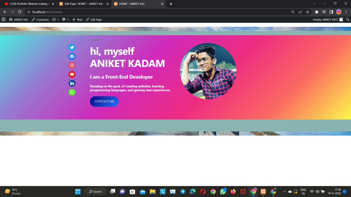 CODE_MATRIXX's tweet image. I have created a small info website using WordPress.😁
.
.
.
#wordpress #wordpresswebsite #wordpressdeveloper  #wordpresstheme #wordpressdevelopment #wordpressdesigner #wordpressexpert #wordpressblog #wordpressplugin  #wordpresshosting #wordpresselementor #wordpresswebsitedesign