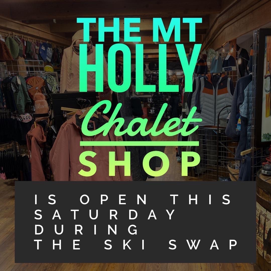 MtHollySki's tweet photo. MT HOLLY SKI SWAP &amp; SALE TODAY
Sat, Nov 19, 8AM-3PM
New &amp; Used Equipment
New Clothing &amp; Helmets
Fitting &amp; Technical Assistance

SKI SHOP OPEN DURING SKI SWAP &amp; SALE
Ski Techs available
Bring in your Ski Swap purchases

#SkiMtHolly #SkiMichigan #GoSkiMichigan #SkiSwap https://t.co/LBe4s3Cp2u