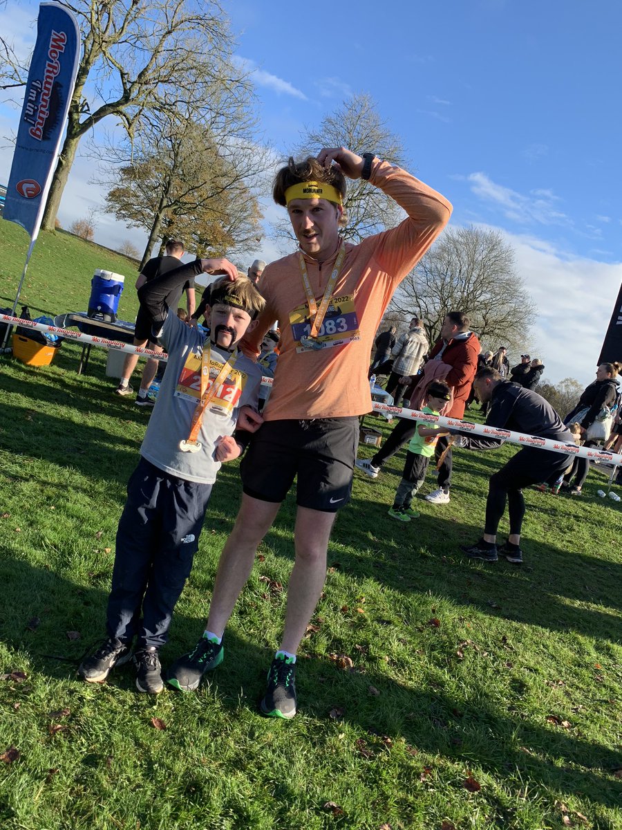 HeatonChelsea's tweet photo. @MovemberUK half marathon and mini-mo 🏃♂️ brilliant morning! #ivegotyou #Movember #morunner #mentalhealth #MensMentalHealthMonth https://t.co/ni5bWycrJ0