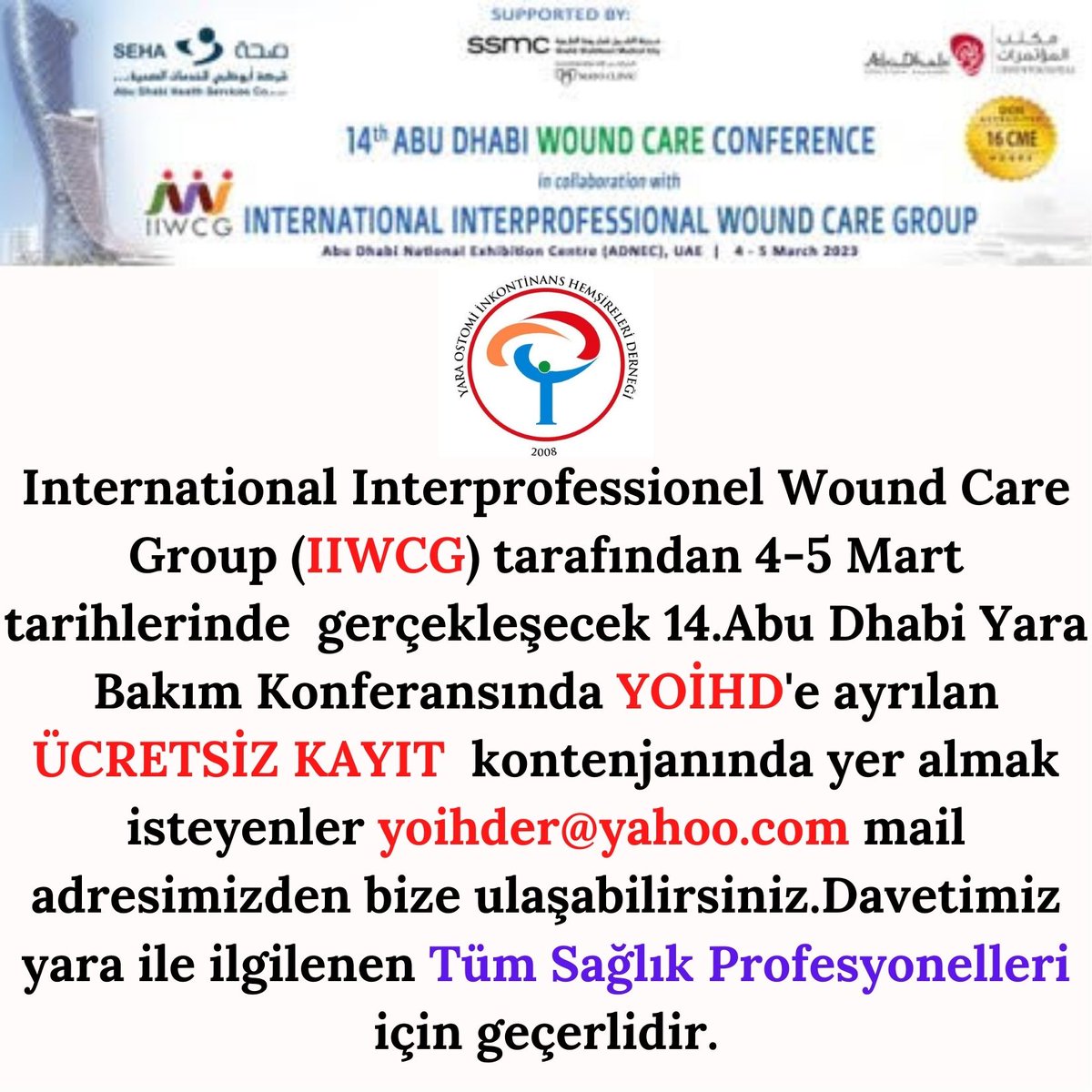 OstomiYara's tweet photo. #yoihd #IIWCG #InternationalInterprofessionelWoundCareGroup https://t.co/wBu9iJUtLr