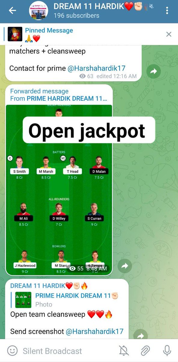 kingkohlibig18's tweet photo. Back to back all matches jackpot cleansweep ❤️😍🔥

Channel link 👉🏻
https://t.co/yCF5qRI7um

#Dream11 #dream11 #dream11team #WorldCup2022 #Cricket #football #ViratKohli𓃵 #telegramchannel #prokabaddi #basketball #ChampionsLeague #smallleague #Laliga #PremierLeague #NBA    #BBL https://t.co/w4sYUcWbCd