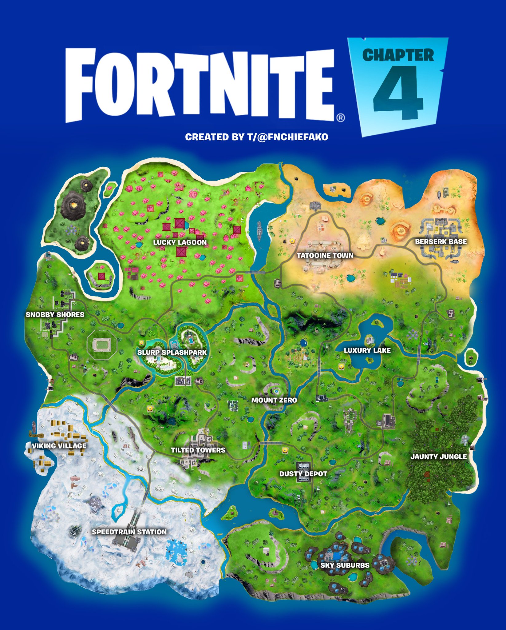 Ako Fortnite News on Twitter "CHAPTER 4 MAP & SEASON (Concept) With the fusion of the Islands