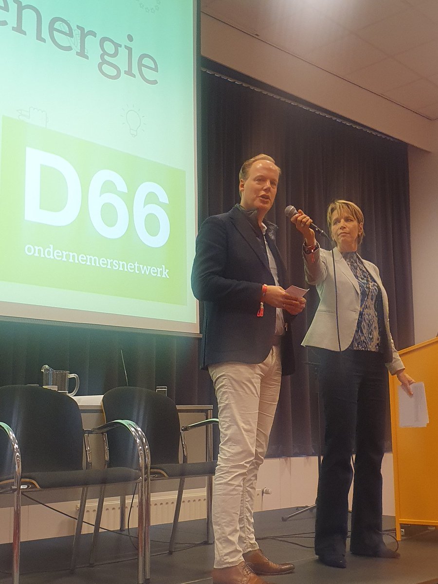 Marcel Galjee van #HyCC: Nederland moet niet alleen verduurzamen maar ook haar economie en kennis rondom #energie opbouwen. #D66congres