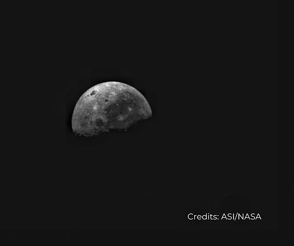 DavidAvinoIT's tweet photo. The Earth and the Moon as seen from #ArgoMoon eyes. 
I will never acknowledging how proud I am of my team. A team that will take @Argotec_Space very far from Earth 
https://t.co/MXF3aiRvW9
 #Argotec #Artemis #NASA https://t.co/xXGBK8k9eb