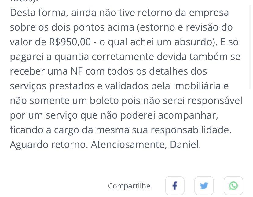 rafamodecouto's tweet photo. @FriasNeto fazer vistoria sem o inquilino e danificar o imóvel para cobrar do cliente é a sua marca registrada, o Reclame Aqui é a prova cabal disso. https://t.co/1tkYDhcaQc