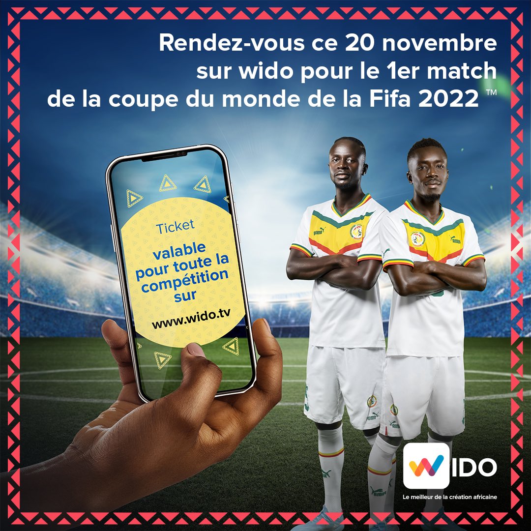 max_it_tv_sn's tweet photo. La diffusion des matchs de la coupe du monde de la Fifa 2022 ™ commence avec le match d’ouverture Qatar - Equateur.
Achete ton ticket par #orangemoney ou crédit et retrouve en direct la compétition phare ce 20 novembre sur https://t.co/zjRdGjJy5f 

#MënNaNekk #WidoCDM https://t.co/uyzAFyI2ur