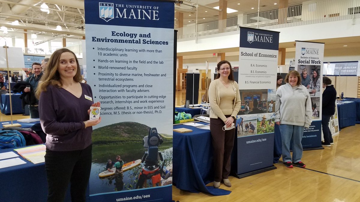 Proud of our dedicated faculty meeting with prospective ⁦<a href="/UMaine/">University of Maine</a>⁩ NSFA students at open house today! Check out all these great opportunities to impact the environment, health, and society.