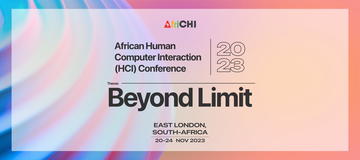 AfriCHI_Conf's tweet photo. Block your calendar and begin to plan for these dates in 2023 because you can't just afford to miss out! Watch out for more details! https://t.co/KMZNZDlkQE