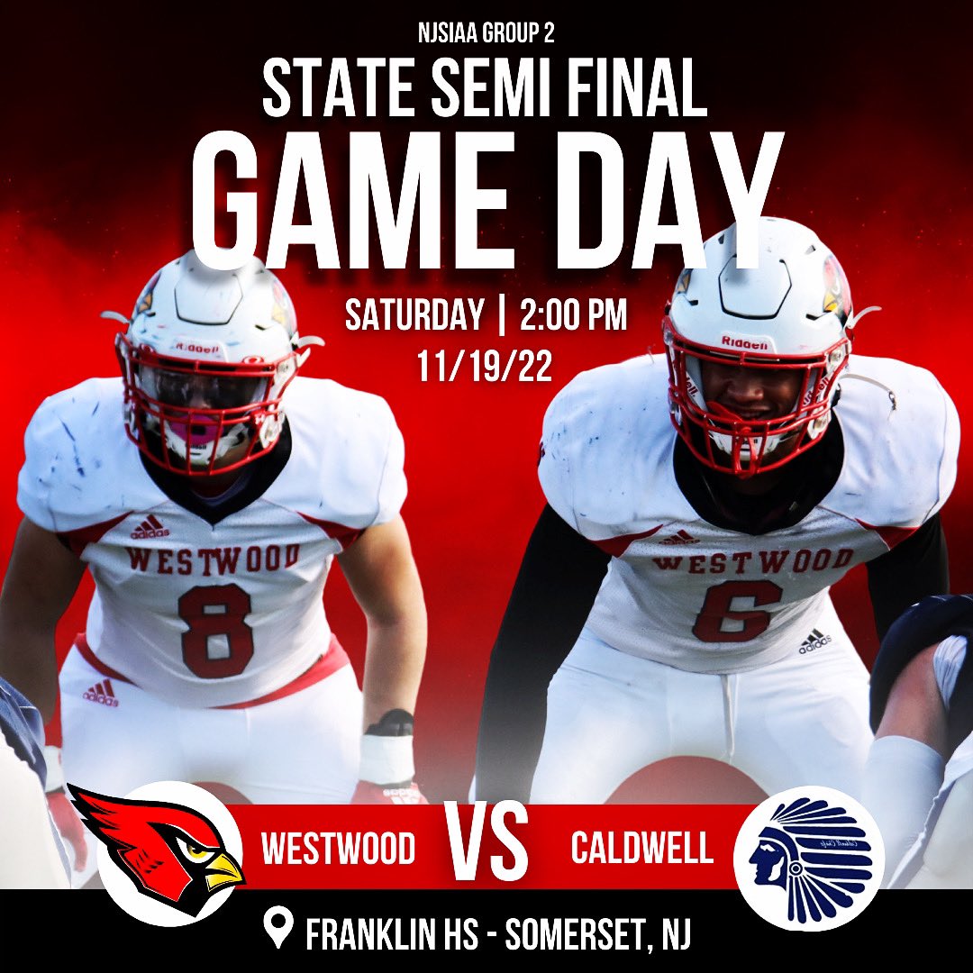 CardinalsTDClub's tweet photo. IT’S 🏈 GAME DAY‼️Round 4️⃣ of Playoffs! The boys are on the road to take on the Chiefs in the Group 2 State Semi Final! Kickoff is at ⏰ 2:00 PM so load up the fan bus, fill those stands &amp; be loud!  #letsgooo #roadtrippin #unfinishedbusiness #gocards🔴⚫️⚪️ #itsaredout🔴 https://t.co/xSSLyyiO8f
