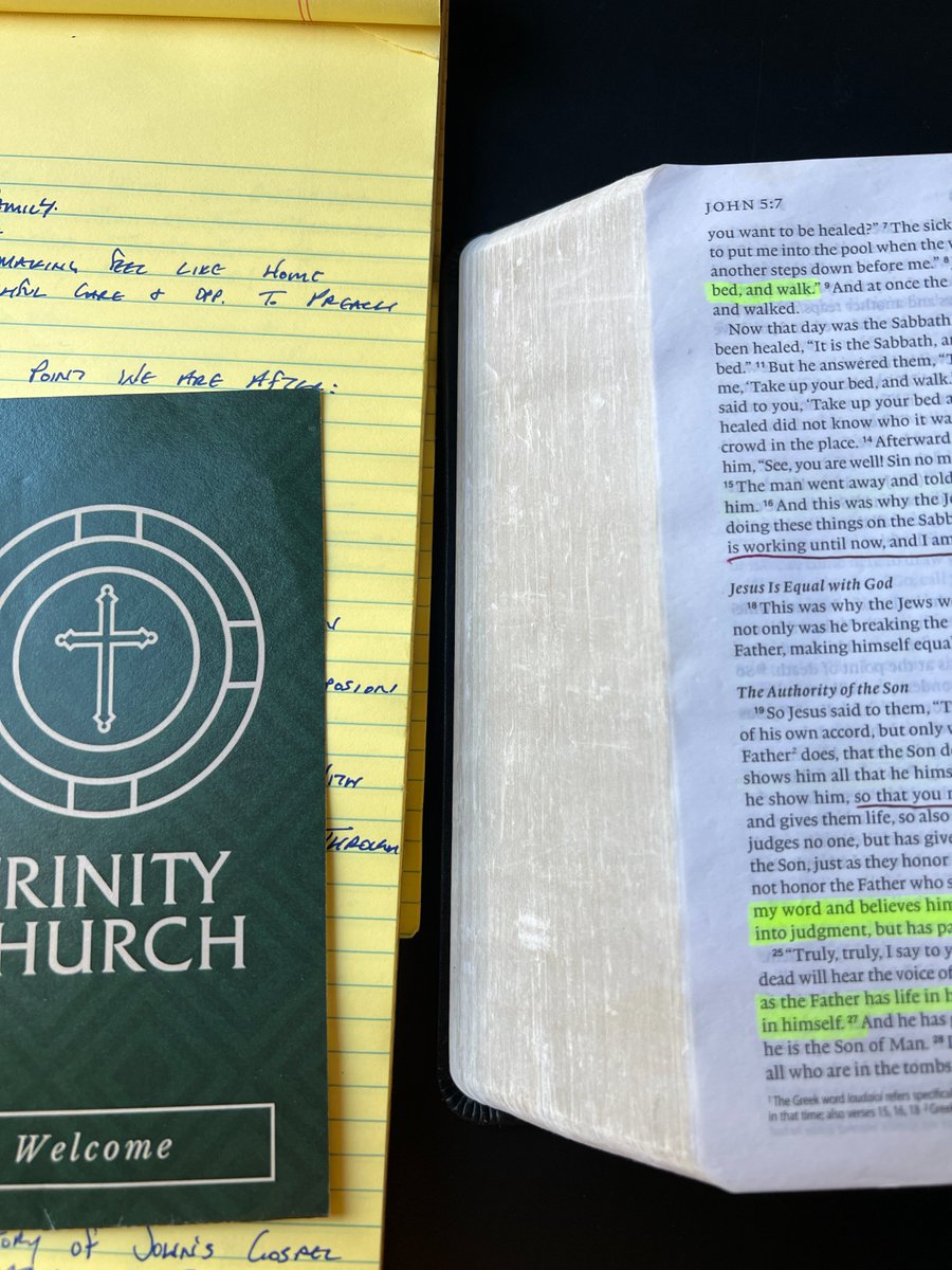 RonniKurtz's tweet photo. I haven't preached on a Sunday morning since I left KC. That changes tomorrow as I get to open John 5 with my local church. The local church isn't merely a place to attend, but a people to which you belong; I'm glad my soul belongs with these folks. https://t.co/0yGgwfdOeg