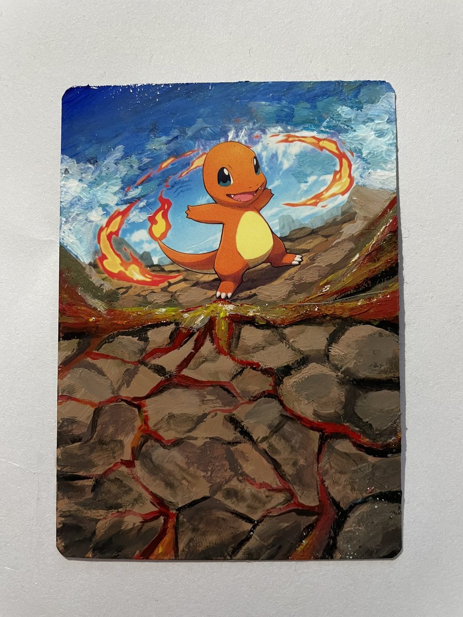 _MisakiDestiny_'s tweet photo. I tried painting Pokémon cards for the first time! I hope you like them ✨
#pokemoncards #pokemon #cardalter #pokemoncardart #pokemoncardalter #pokemoncardartwork #acrylicpainting #acrylic #mimikyu #spheal #charmander #glumanda #seemops #mimigma https://t.co/7VtjshGkYe
