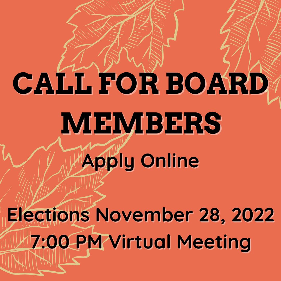 We're looking for new volunteers, including Board Members! It's a great opportunity to support one of Jersey City's few deeply green spaces &amp; be a part of creating a new public park.  Follow this link to learn more &amp;/or apply! 

forms.gle/mAbtmuK8KJ8ujC…

ID: Call For Board Members