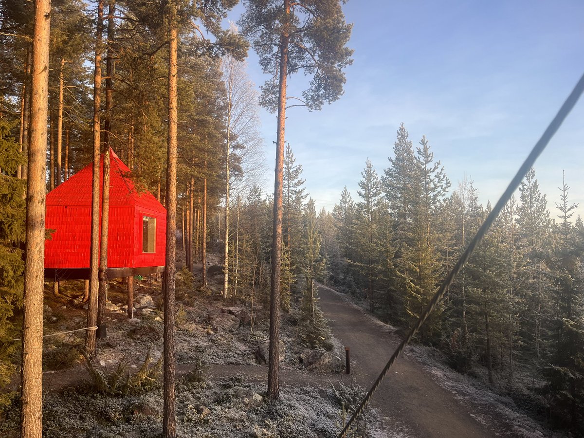 goldennotebook's tweet photo. Sometimes you just need to tuck yourself away in the arctic treetops for a while. Day 1 of my #Lapland yoga retreat with @reclaimyourself #wintering #selfcare #yoga #yogaretreat #sweden #arctic #treehotel @treehotel https://t.co/41QYsABXm6