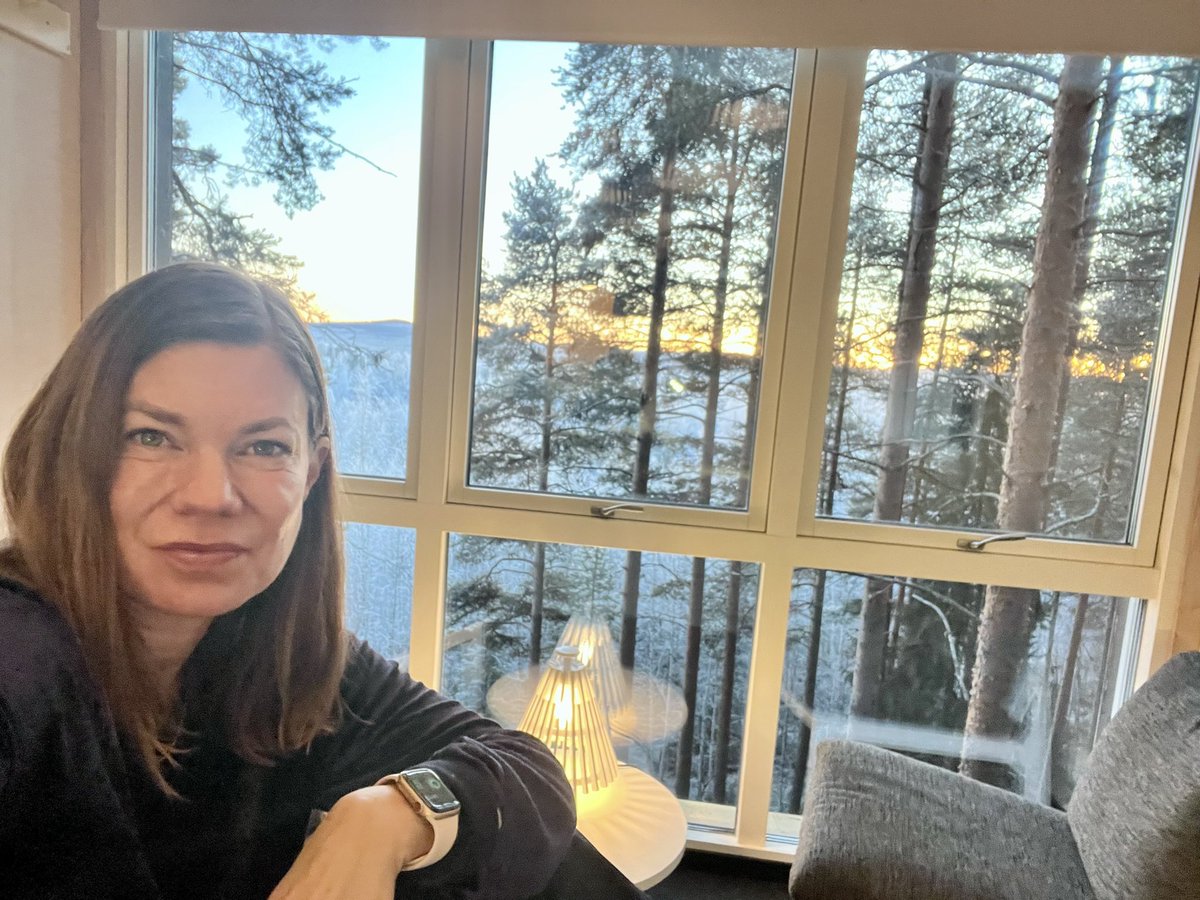 goldennotebook's tweet photo. Sometimes you just need to tuck yourself away in the arctic treetops for a while. Day 1 of my #Lapland yoga retreat with @reclaimyourself #wintering #selfcare #yoga #yogaretreat #sweden #arctic #treehotel @treehotel https://t.co/41QYsABXm6