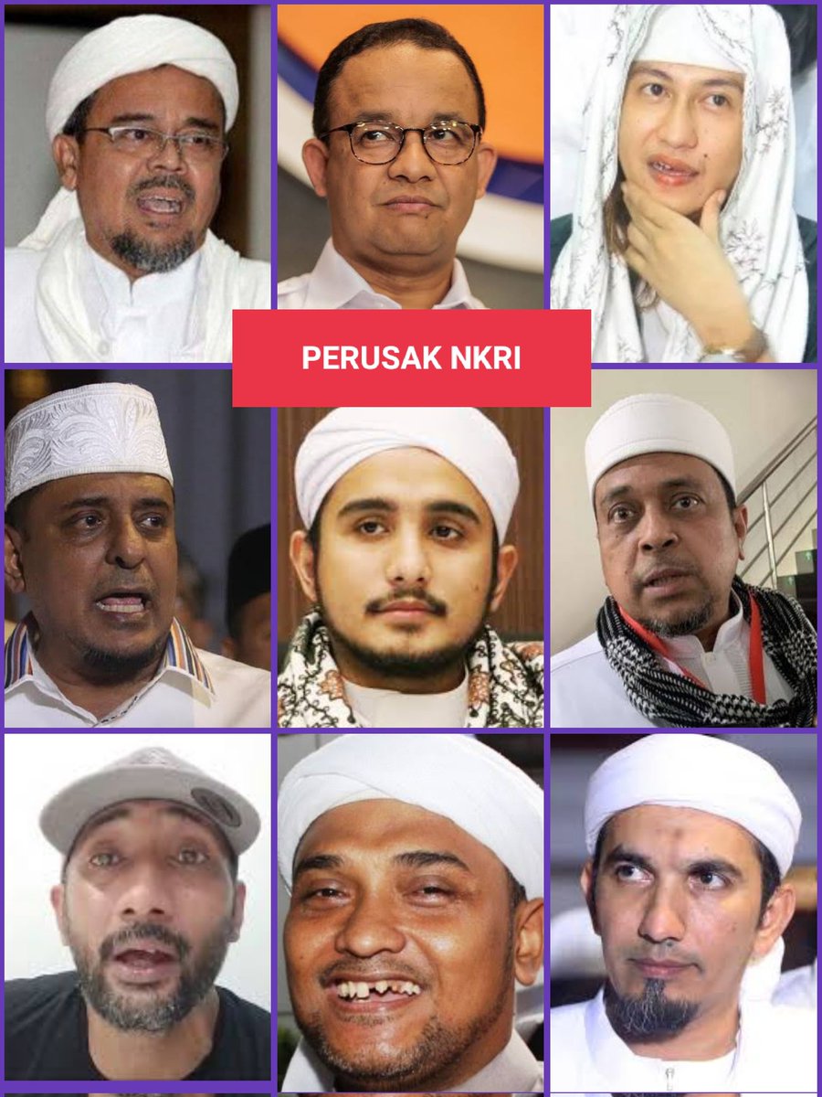 Benarkah prang-orang ini perusak NKRI? Jika menurut sahabat Tweeps benar, maka retweet!