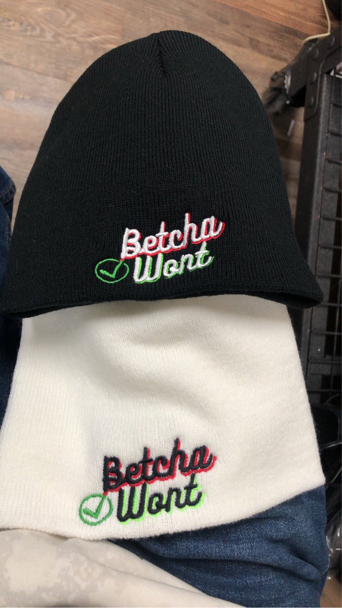 betchawontdub's tweet photo. These are actually fire af 🔥
#BetchaWont #BetchaWontPod #podcast #fit #style #beanie #workoutgear #workout #gaming https://t.co/0sHvjBFDxq