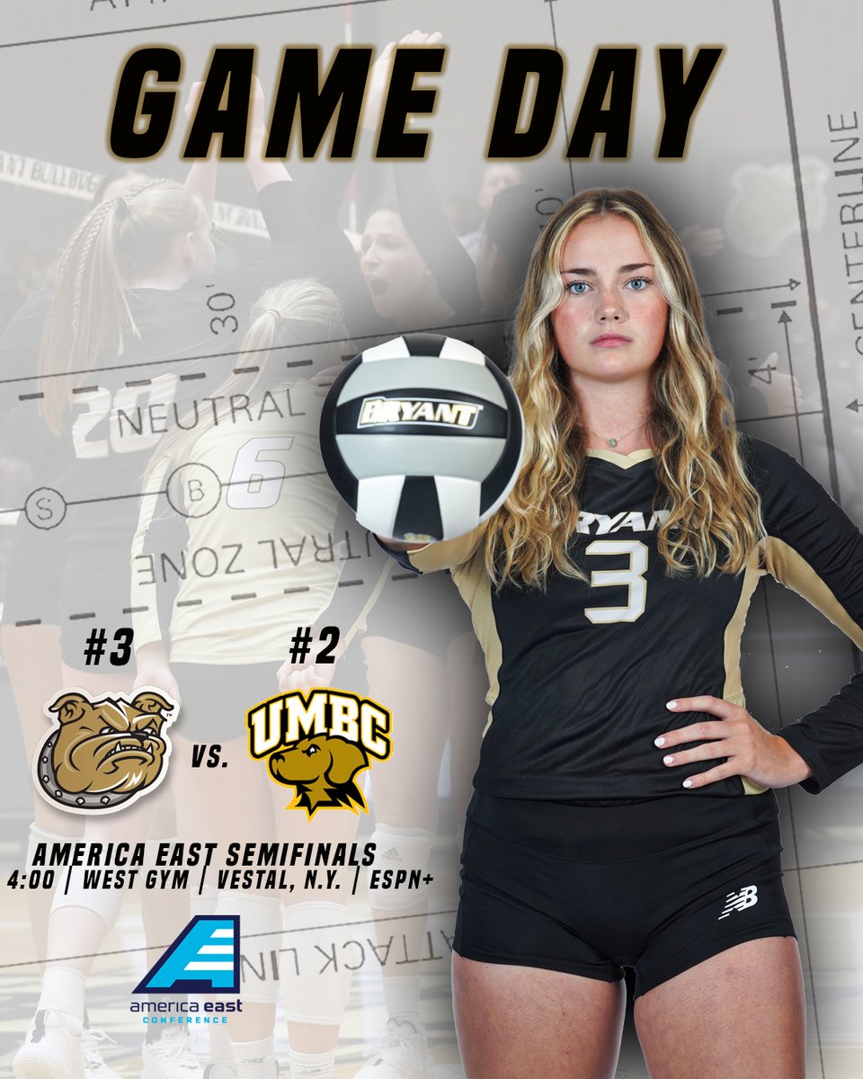 It's not just any gameday, it's #AEVB semifinals gameday.

🆚 UMBC
🕓 4:00 pm
📺 bit.ly/3hXzWHj 
📈 bit.ly/3CtMJYH