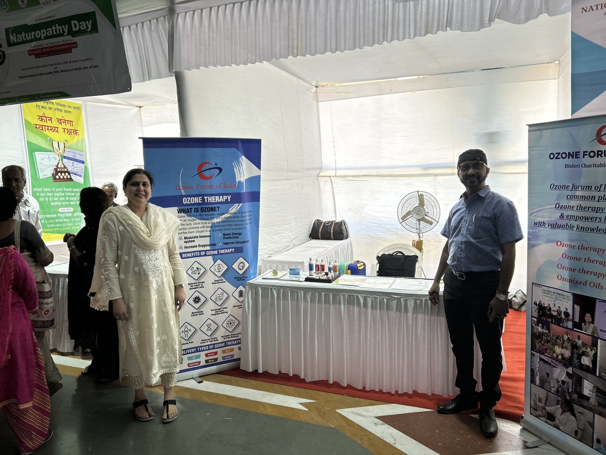 O3fi's tweet photo. On the occasion of 5th naturopathy day OFI was holding a stall to create awareness. It was well received by naturopathy students. https://t.co/u3IGxJQ2jp