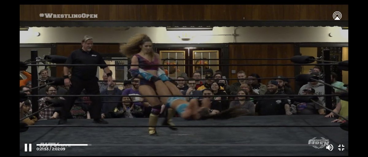 Just catching up, really enjoyed the match with @LaylaLuciano and @Kellymadan at @beyondwrestling #wrestlingopen .