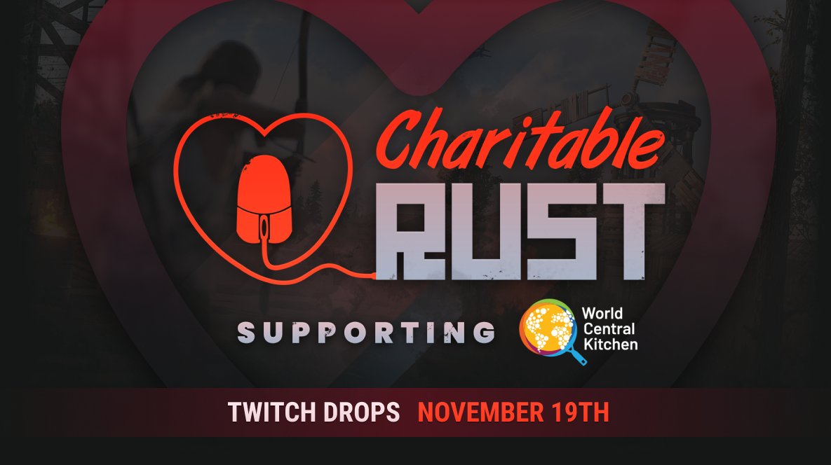 Charitable Rust 2022 ☕️ 
Talent Show Judge 💯
Exclusive streamer drops 🎁

Live now 🔴

twitch/teawithmilkandsugar (link on profile)