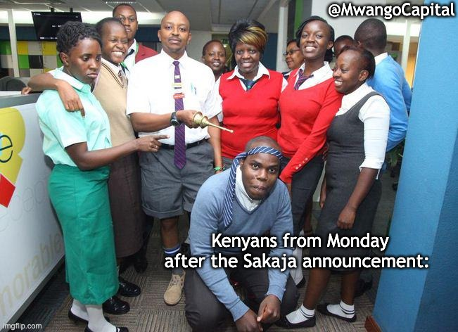 MwangoCapital's tweet photo. @mbuguanjihia @mmnjug @JesseKenya @coldtusker @WaruhiuFranklin @kirigwi @beth_kasinga @Brianmbunde @TonyMurega @arnoldi254 2.  In other news this week, the governor takes us back to the old Nairobi days by allowing free transport for children wearing school uniforms in Nairobi PSVs.

Which school uniform are you wearing this Monday?

#MwangoMemes https://t.co/KNKuoSEeaB