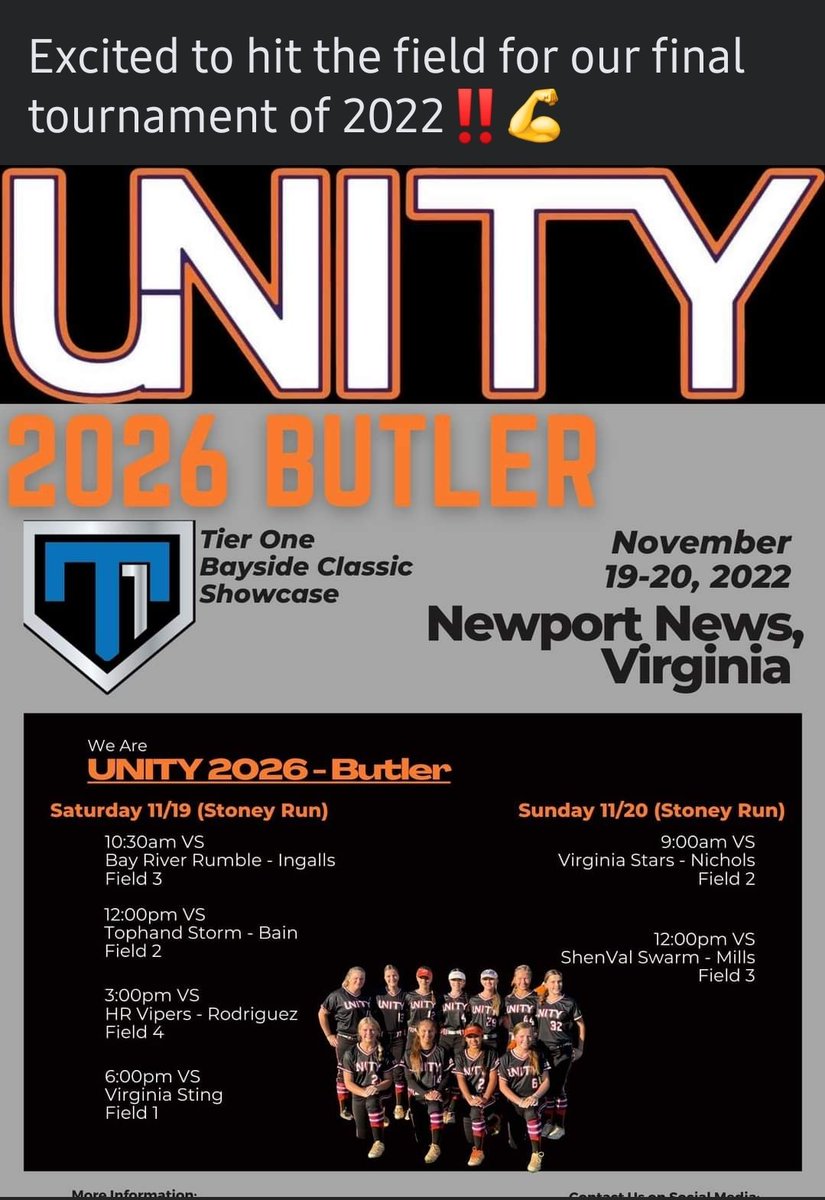 Torijackson02's tweet photo. Let's get it Unity! Last tournament of the season.
#shestoofast #2026recruit @SBRRetweets @Los_Stuff @NCAA @NCAASoftball @TrojanSB @CNUSoftball @nsusoftball @VWUSOFTBALL @NCAADIII @NCAADII https://t.co/mY823kMehV
