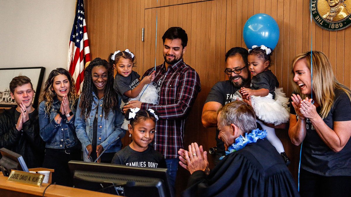 Happy #NationalAdoptionDay! 22 years ago, @KidAlliance, @ChildrensAction, @DTFA, and CCAI founded National Adoption Day. Today courts around the country are open to finalize and celebrate adoptions from foster care. #NationalAdoptionMonth #NAM2022