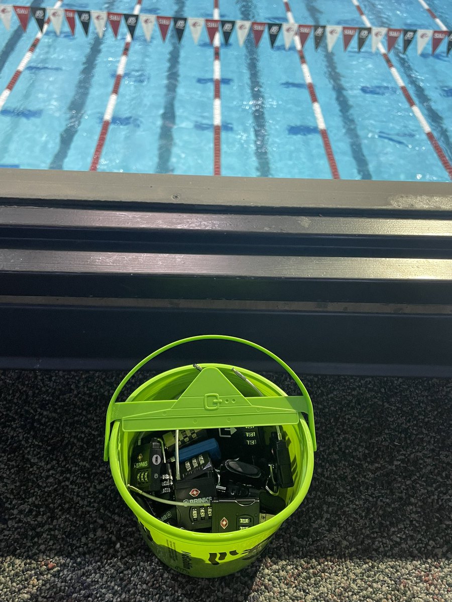 EHS_Lib's tweet photo. This librarian is passing her time between events at a swim meet by  setting locks for next week’s breakout boxes! 💜💛💜! My heart is full and happy that we have every hour of both days next week booked with a breakout box! #eurekahighschool #eurekawildcats #ehslibrary https://t.co/ElHDYdUAFF
