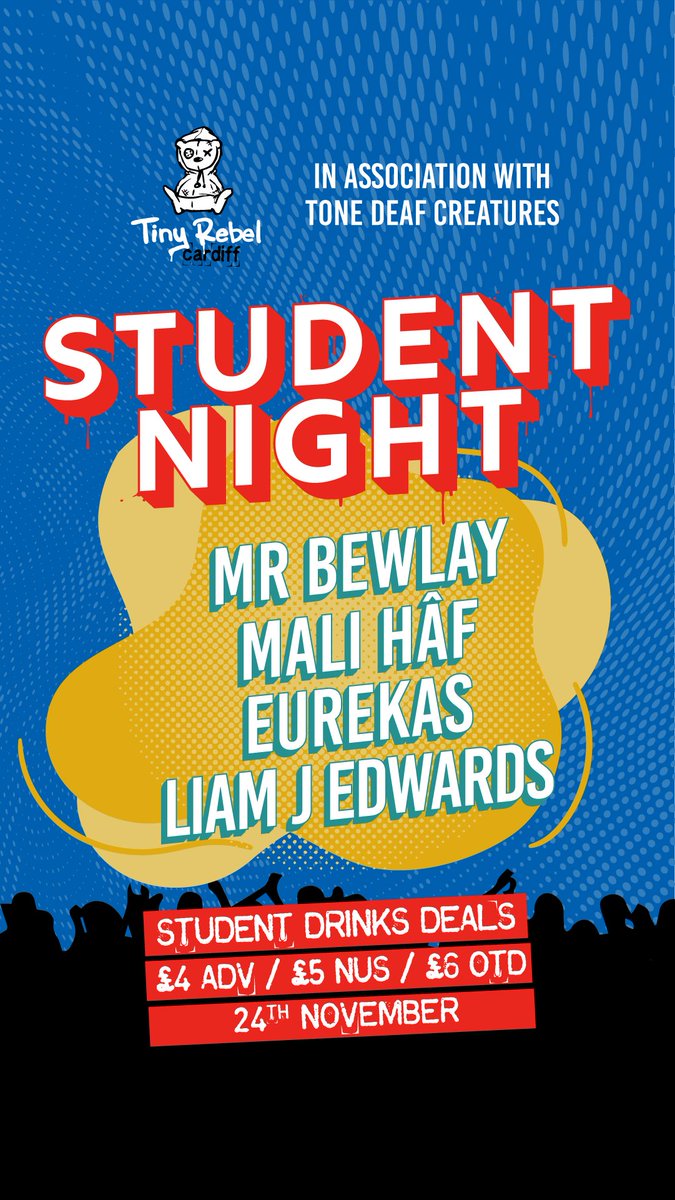 Unfortunately &amp; regrettably this event has been cancelled due to situations out of our control within Tiny Rebel. 

Best, Rich &amp; Ethan (Tone Deaf Creatures).