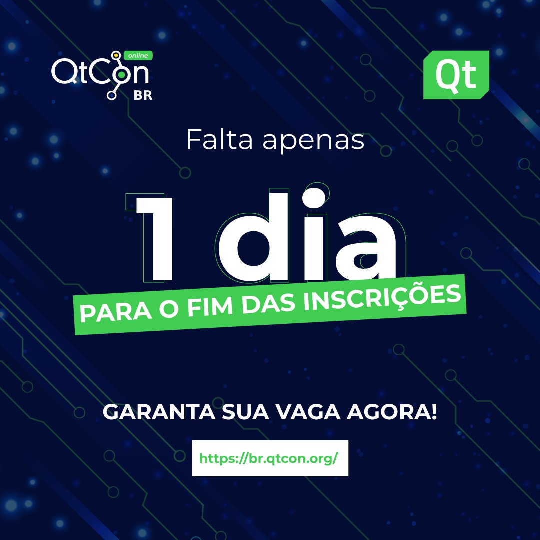 qtconbrasil's tweet photo. 🚨 Atenção! Hoje é a última chance para se
inscrever na QtCon Brasil 2022 on-line e garantir a
sua vaga para esse super evento de Qt e C++! ⏳

Corre e entra no nosso site para fazer a inscrição:
https://t.co/VUqG24gg3N

#qt #cplusplus #qml #programming #crossplatform
#bolhadev https://t.co/BDI9JCYT0L
