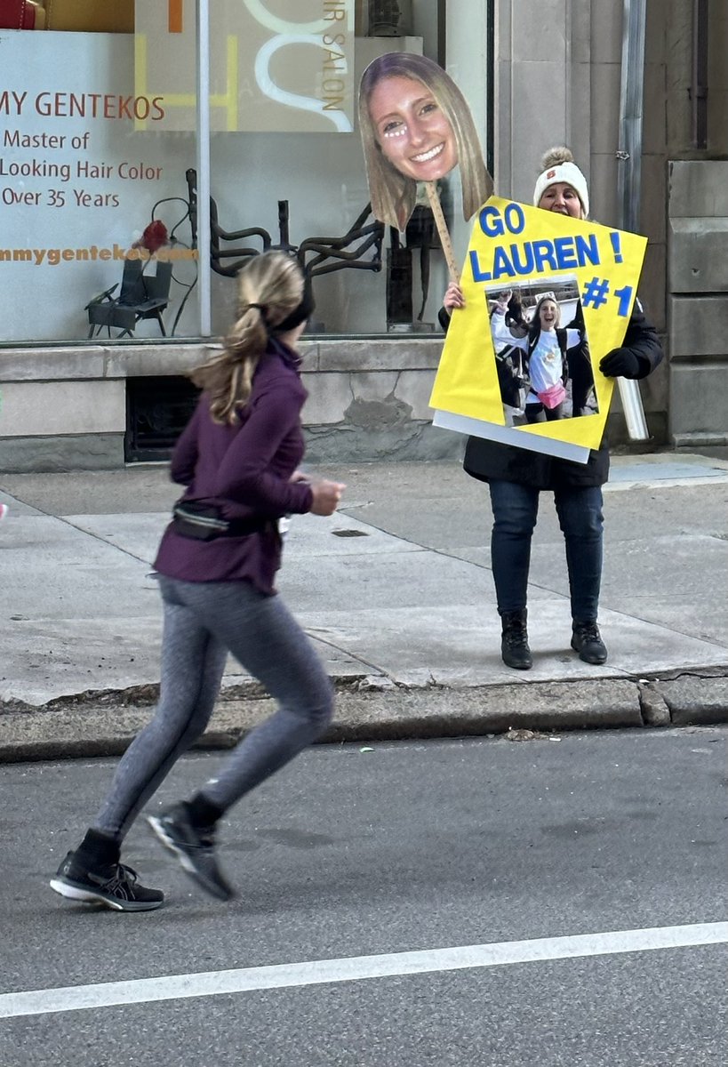 Aphasia Rocks (@aphasiarocks) on Twitter photo #PhillyMarathon Half Marathon to walk after I got coffee. On Walnut Street I saw a woman with a flag so I waited to take a photo. I don’t know Lauren but congrats.<a href="/Philly_Marathon/">Philadelphia Marathon</a> #PhillyMarathon Half Marathon to walk after I got coffee. On Walnut Street I saw a woman with a flag so I waited to take a photo. I don’t know Lauren but congrats.<a href="/Philly_Marathon/">Philadelphia Marathon</a>