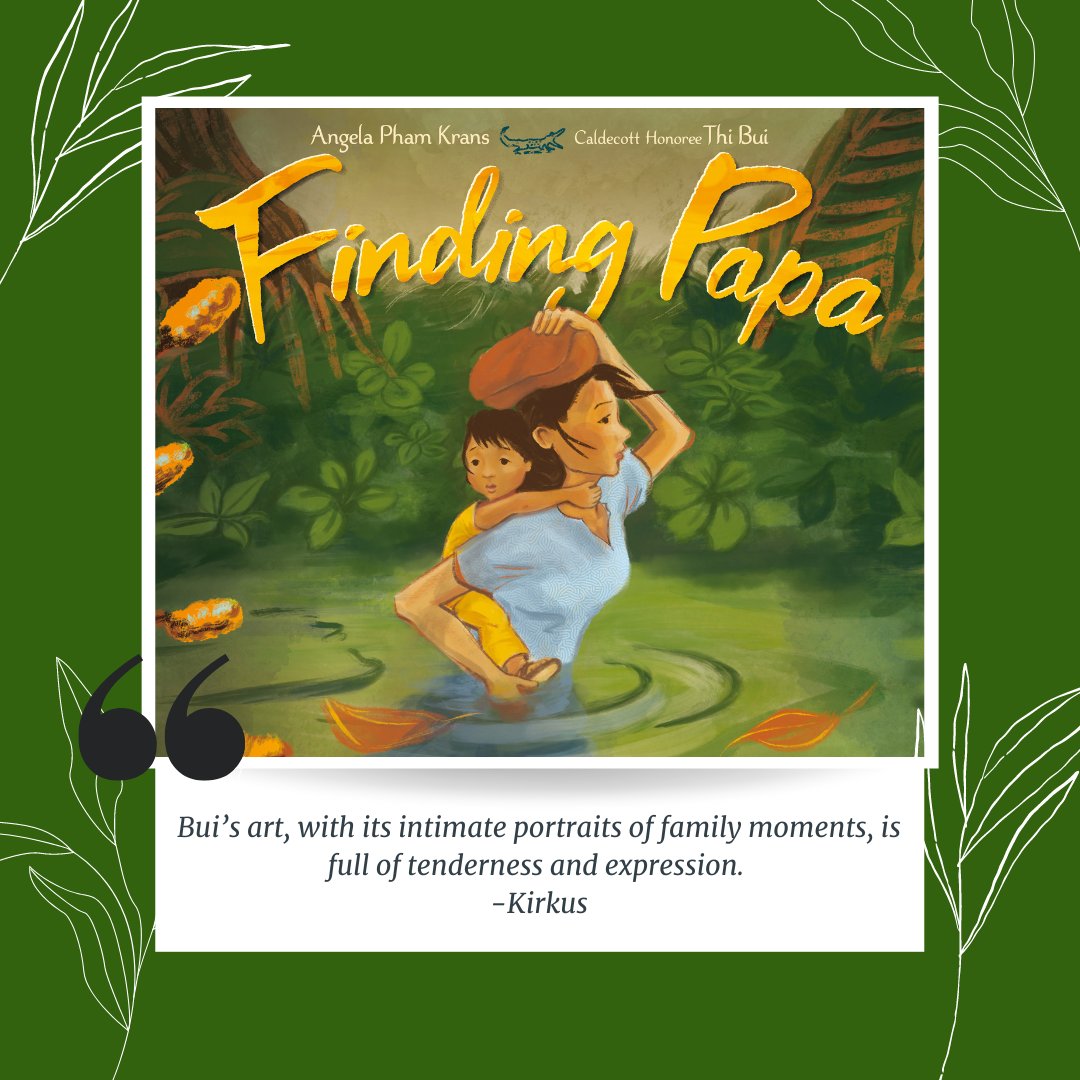 Wonderful review for FINDING PAPA from Kirkus! I am grateful for the many talented and generous people in my publishing corner. This one’s for you! Much love and gratitude to: @KatWessbecher @cwongggg @megilnit @MsThiBui @PandaErica Of course my CPs & the kind writing community