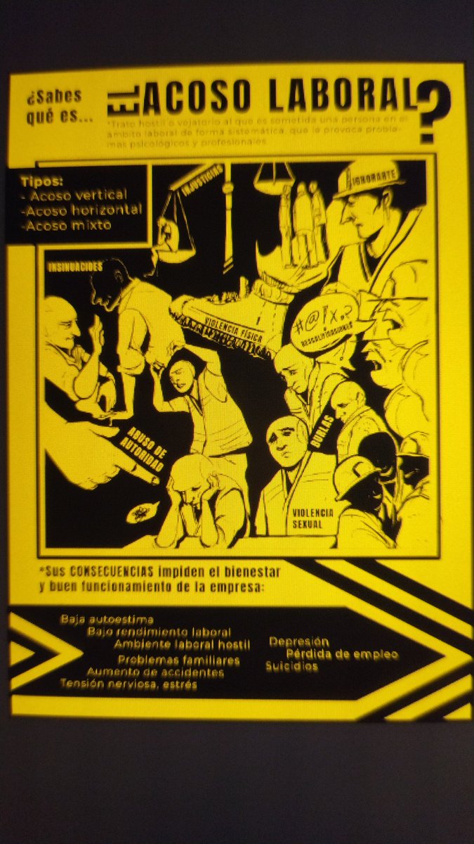 Paulobailustra's tweet image. Dos infografías para entorno fabril sobre los protocolos de acoso laboral #WorkinProgress
