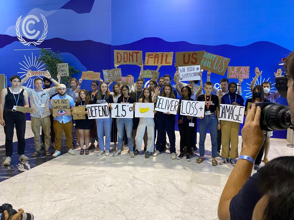 As @COP27P ends,leaders still negotiating,we are here to remind them;This is the time to stop gas and oil projects in Africa.This is the moment to say bye to fossil fuels and keep 1.5 alive.Use this opportunity to show us your humanity,Pay up for loss and damage.DONT FAIL US.