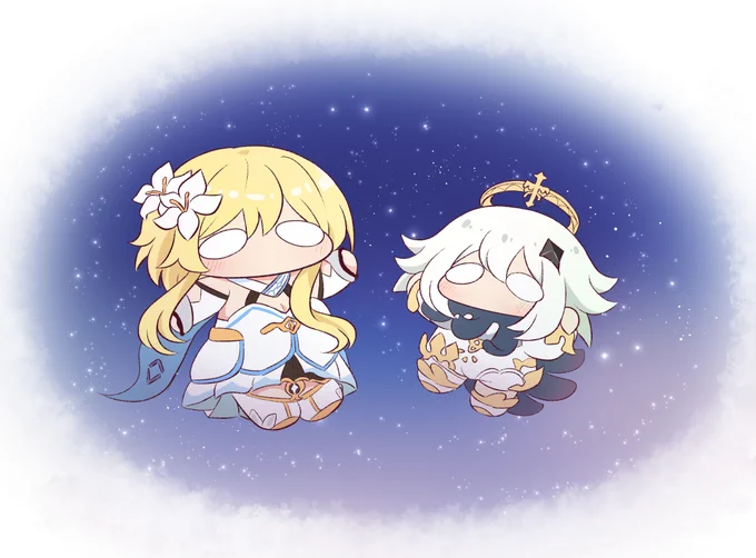 ぷちっと100日チャレンジ 26日目蛍、パイモン #原神    #100日チャレンジ 