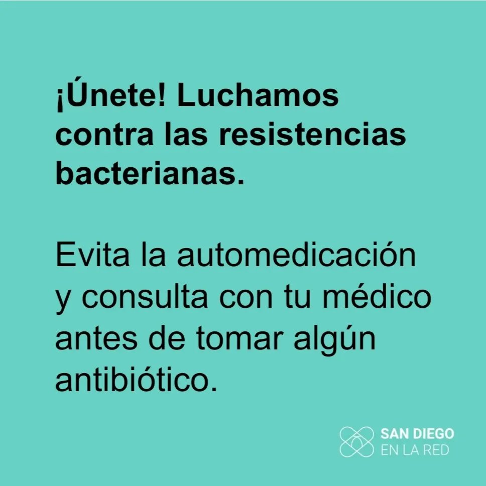 sandiegoenlared's tweet photo. 🔴El descubrimiento del primer antibiótico a mediados del siglo XX cambió el rumbo de la medicina moderna. ⚠️Pero , su uso incorrecto y sin indicación adecuada provoca:
❌ Bacterias resistentes:  33.000 muertes anuales en Europa 
❌Pérdida de eficacia de los antibióticos https://t.co/ljqTR3RCoR
