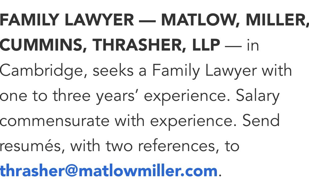 Job Alert 🚨 #lawtwitter <a href="/LawJobsCAN/">Law Jobs in Canada</a>