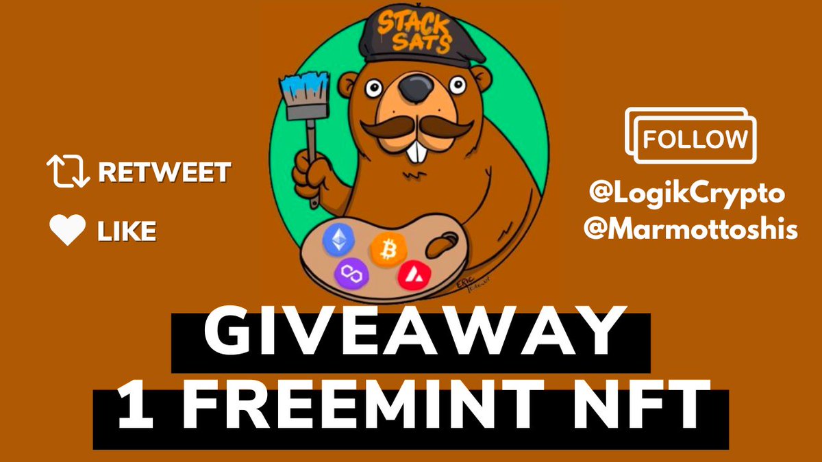 🎁 #GIVEAWAY 🎁

Lundi à 21h , je reçois <a href="/DocMarmott/">DocMarmott</a> qui vient nous parler de son projet <a href="/Marmottoshis/">Marmottoshis</a> 

Pour tenter de remporter 1 freemint #NFT 👇
🔁 RT
♥️ Like
Follow <a href="/LogikCrypto/">CryptoLogik</a> &amp; <a href="/Marmottoshis/">Marmottoshis</a> 

TSA: 21.11 pendant le live