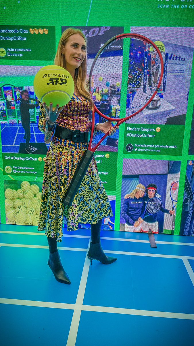 marasantangelo's tweet image. The semi-finals of the #NittoATPFinals are even more fun with Dunlop! 
.
Thanks so much to @dunloptennis for having me! 🎾 
.
#DunlopOnTour #AD #Tennis #Torino