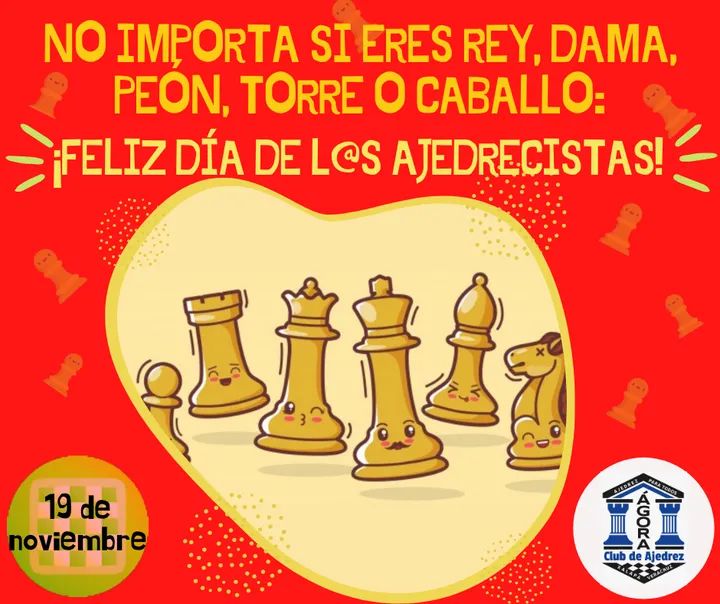 AjedrezAgora's tweet photo. ♟🌟 Club de Ajedrez Ágora les desea ¡Feliz día a tod@s l@s ajedrecistas! 💙

#DíaMundialDelAjedrez #19DeNoviembre #díadelajedrecista #díadelajedrez #ajedrez #AjedrezParaTodos #ajedrezparatodxs #xalapaveracruz #mexico #cultura #aprendizaje #arte #ciencia #2023trend #2022trend https://t.co/U3xodxQ32h