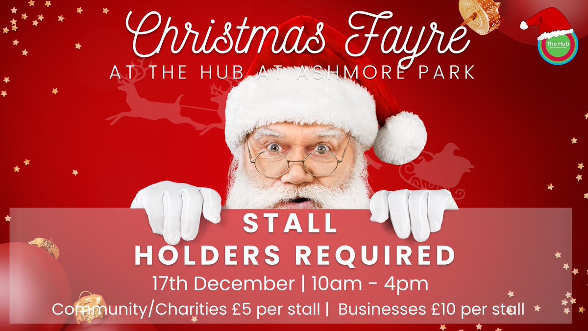 We are looking for stall holders to create a traditional Christmas Fayre on Saturday 17th December!

If you have a business or charity and would be interested in booking a stall please contact us 👇🏻👇🏻
