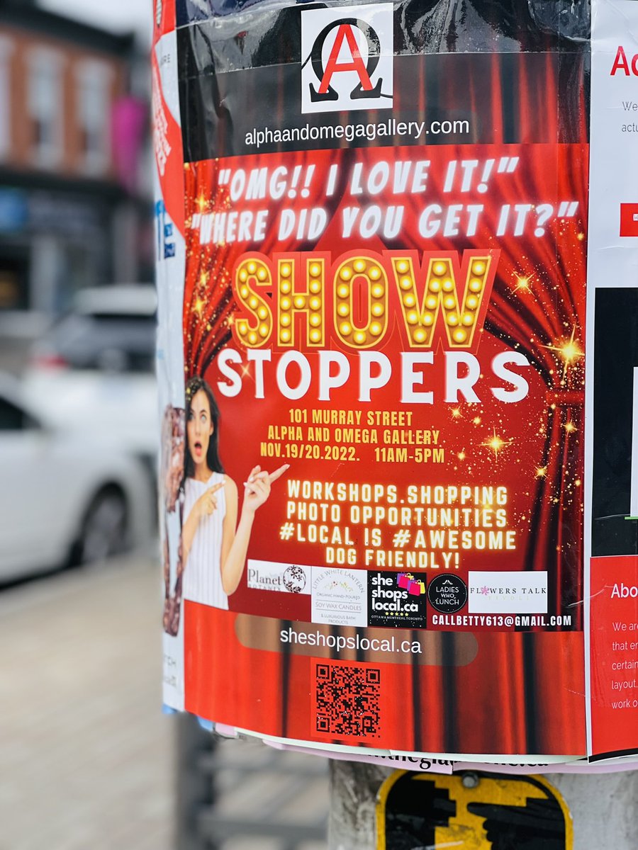 SHOWSTOPPERS at 101 Murray Street in the @ByWardMarketBIA  with <a href="/SheShopsOttawa/">She Shops Guide</a> is super fun and packed with local