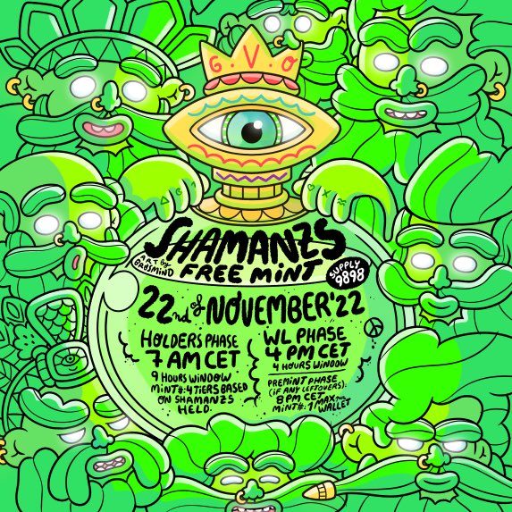 🚨CLONEX ALPHA X SHAMANZ WL GIVEAWAY 🚨

To enter:
1⃣ Like &amp; Retweet
2⃣ Follow <a href="/CloneXAlpha/">CloneX Alpha</a> &amp; <a href="/shamanzs/">Shamanzs 🔮</a> 
3⃣ Tag 3 Friends

3 Random winner will be picked in 48 hours 

#NFTGiveaway #NFTCommunity